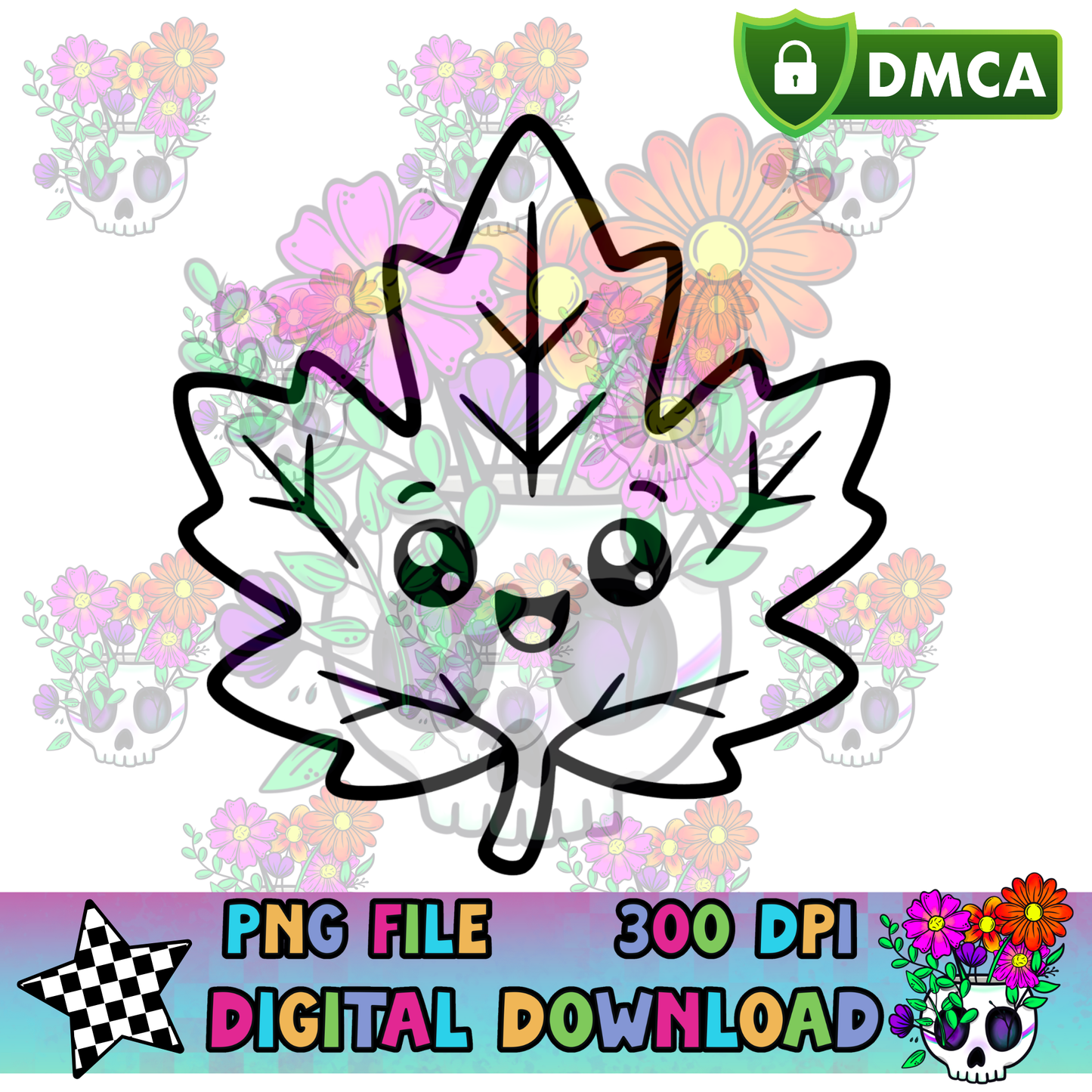 Cutie Happy Leaf - PNG