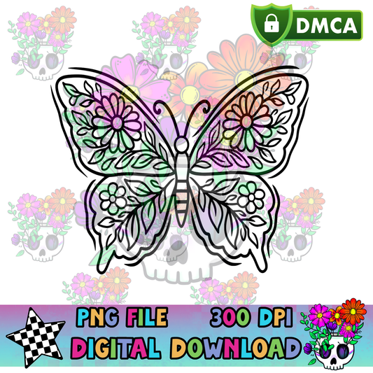 Daisy Butterfly - PNG