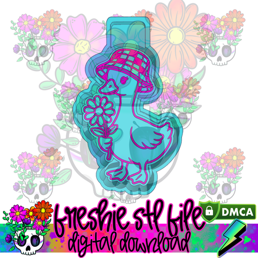 Daisy Goose Checkered Hat Mold Maker STL File