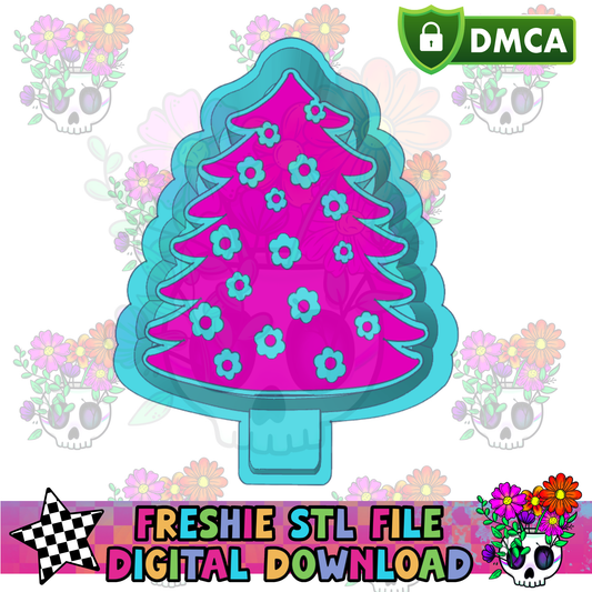 Daisy Christmas Tree Mold Maker STL File