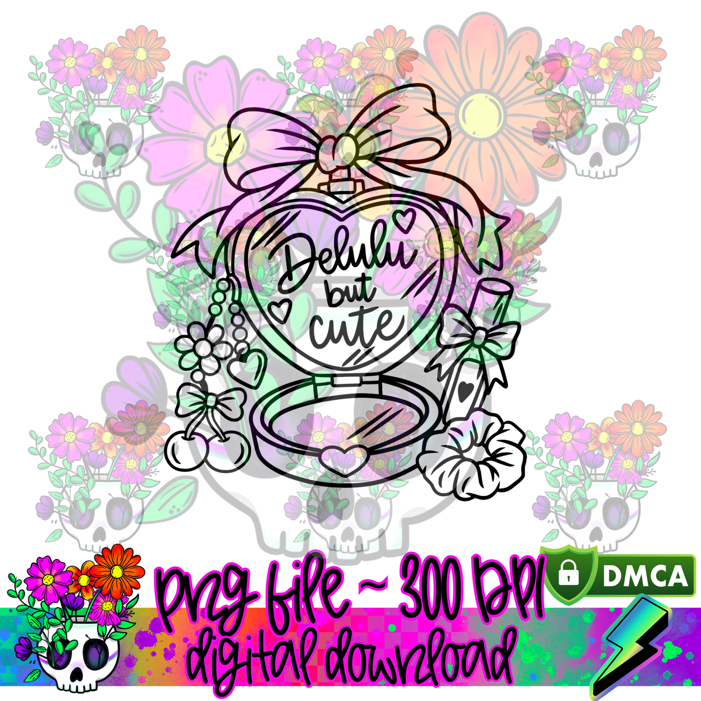 Delulu but Cute - PNG
