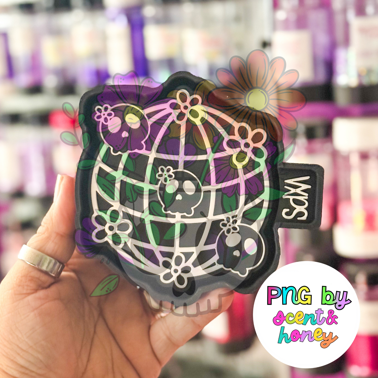 Disco Daisy Skulls Freshie Mold - Semi Exclusive