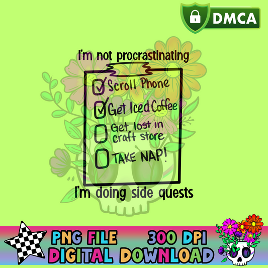 Doing Side Quests - PNG