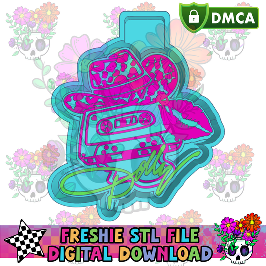 Dolly Cassette Hat Mold Maker STL File