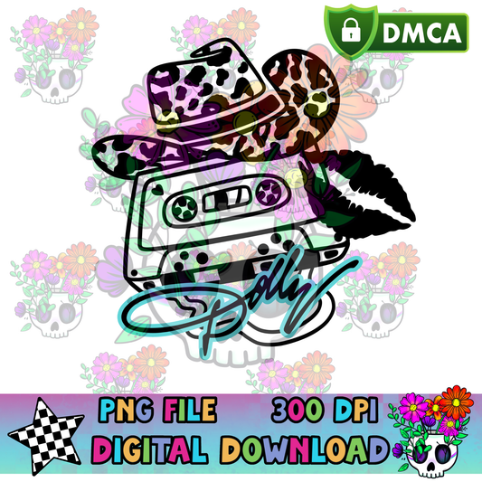 Dolly Cassette Hat - PNG