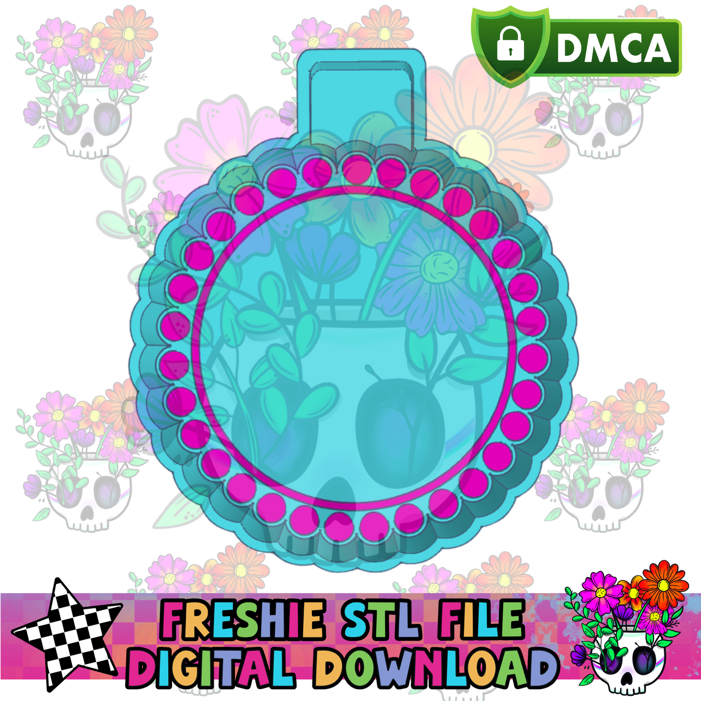 Dotted Circle Mold Maker STL File