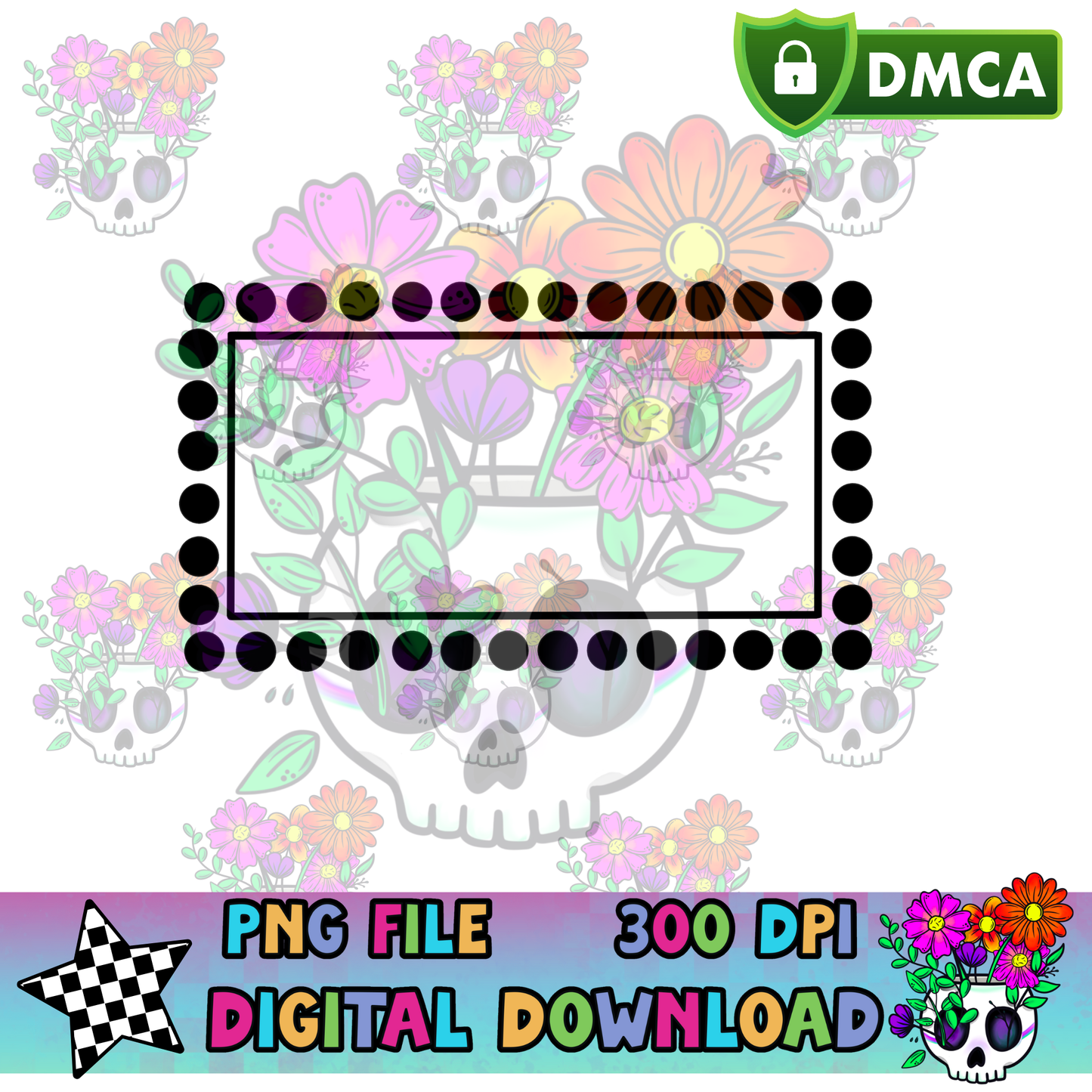 Dotted Rectangle - PNG