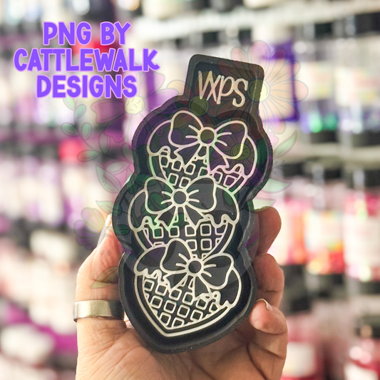 Dripping Waffles+Bows - Freshie Mold