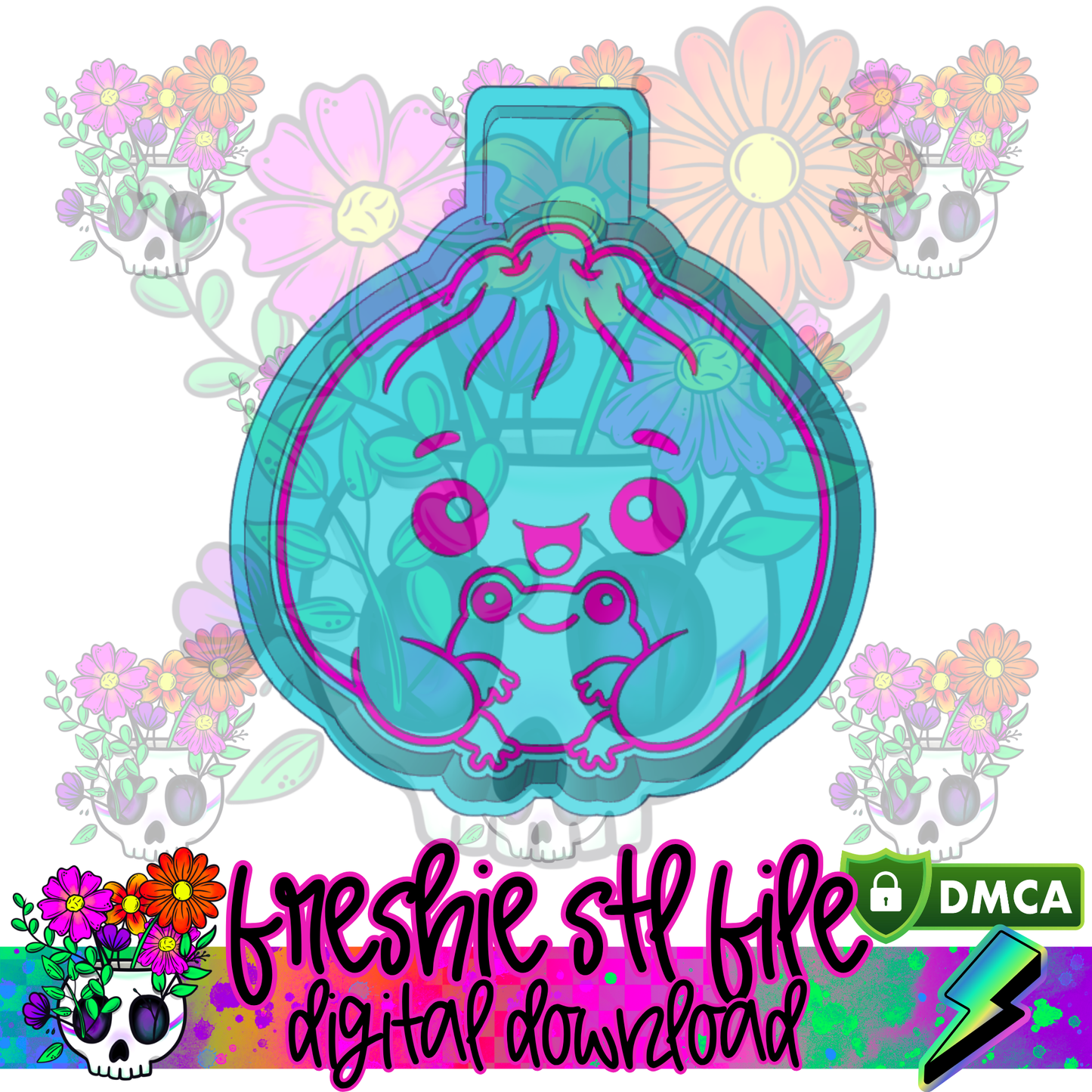 Dumpling with Frog Mold Maker STL File