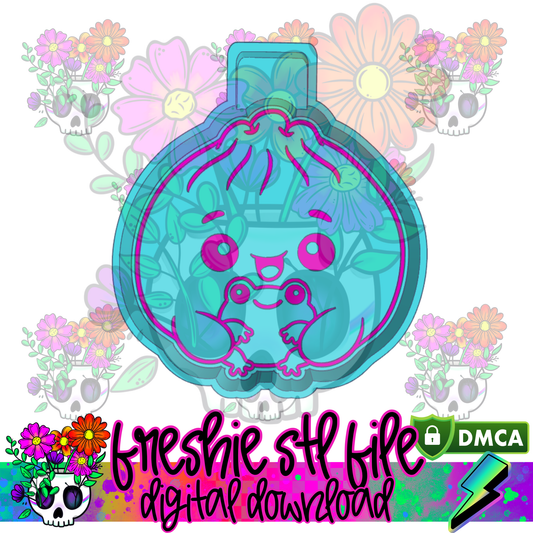 Dumpling with Frog Mold Maker STL File