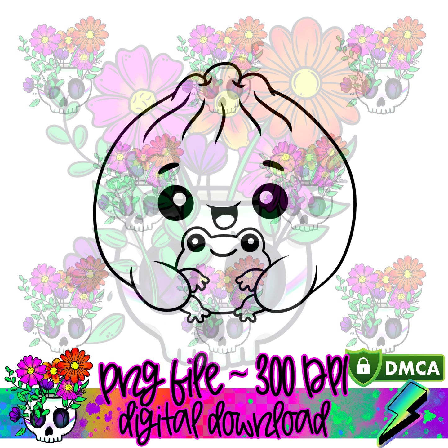 Dumpling with Frog - PNG