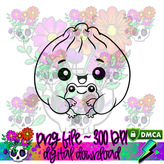 Dumpling with Frog - PNG
