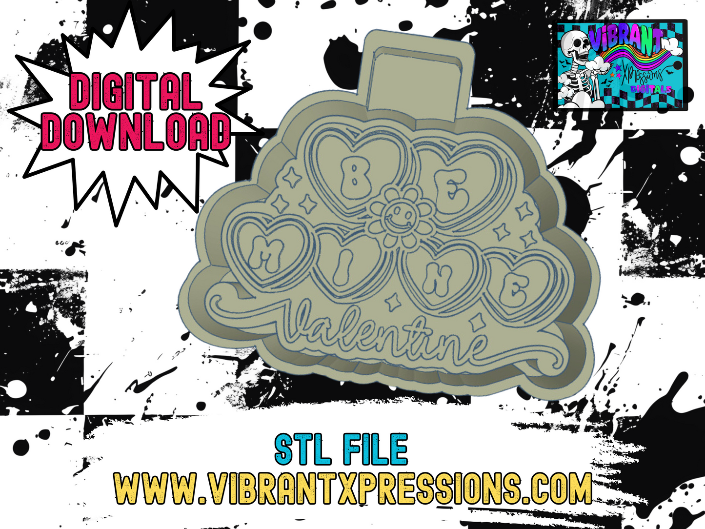 Be Mine Valentine Mold Maker STL File