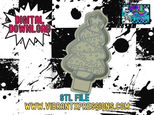 Cute Christmas Tree Mold Maker STL File