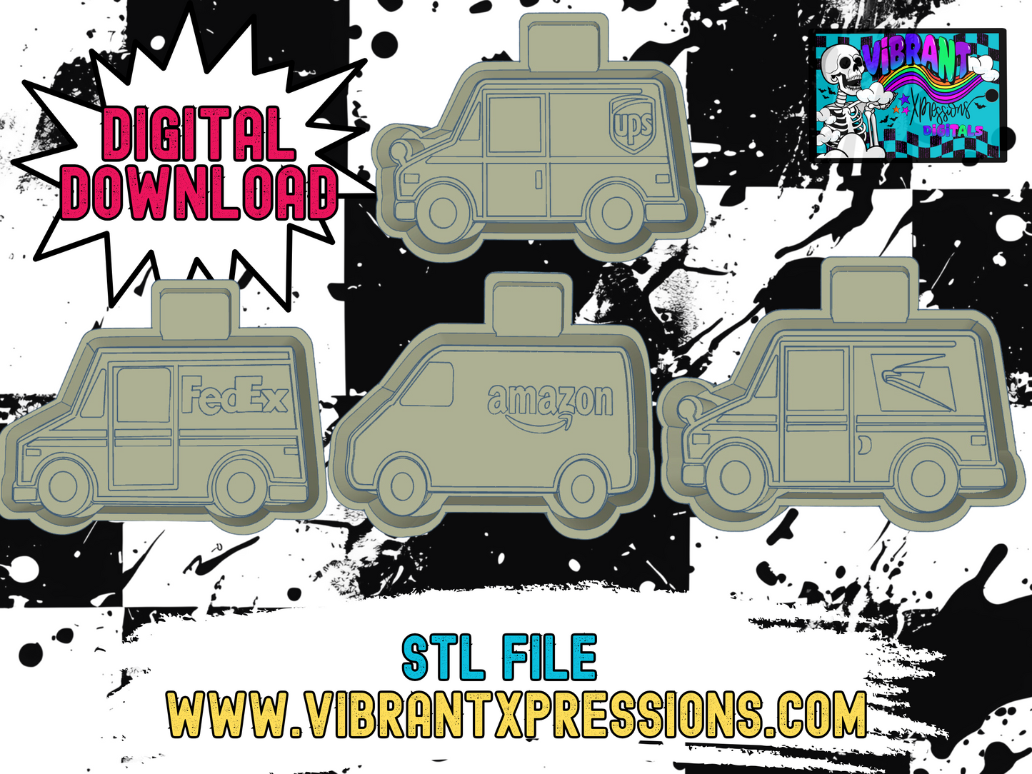 Delivery Drivers Bundle Housing Mold Maker STL File