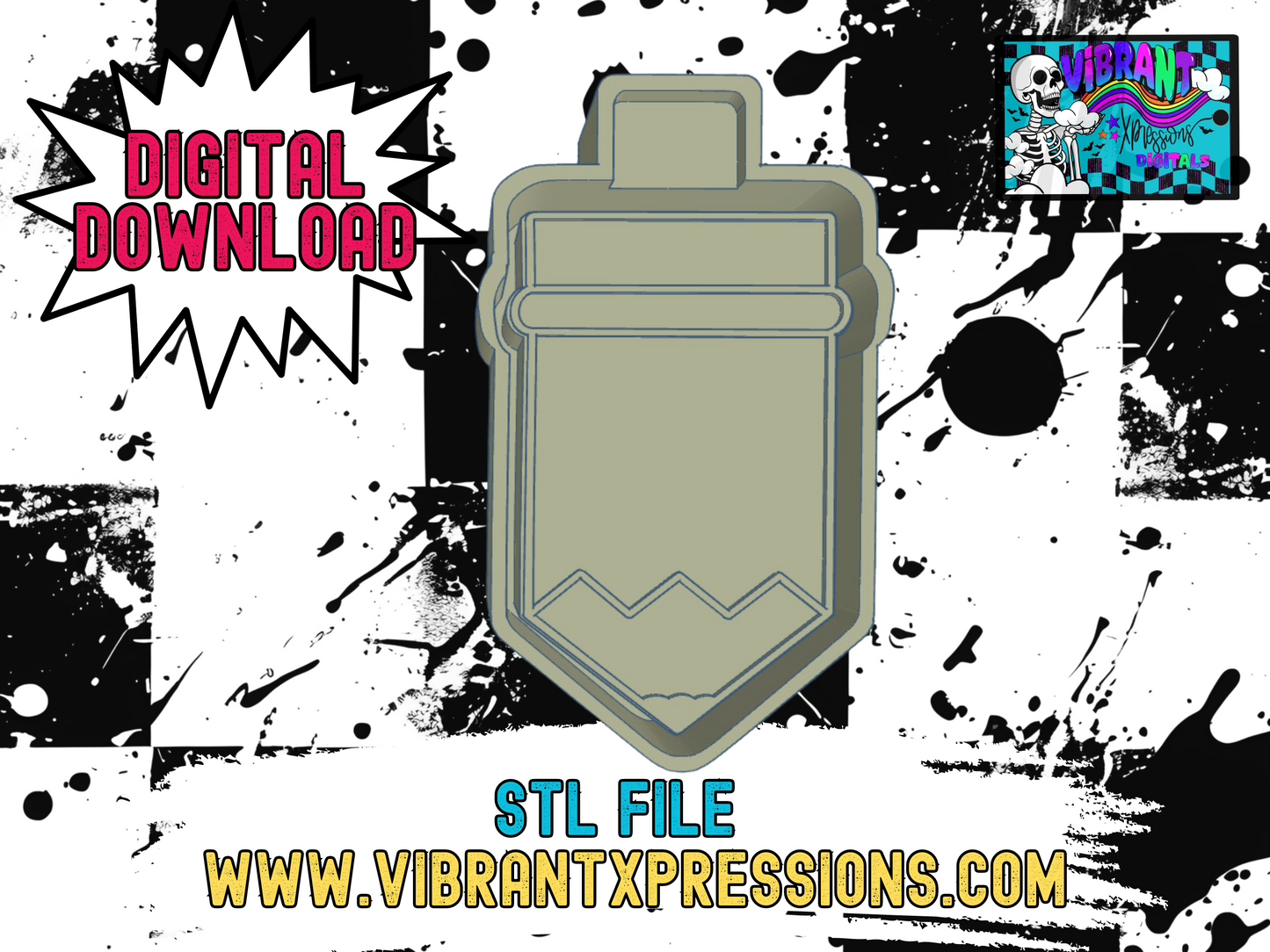 Fat Pencil Mold Maker STL File