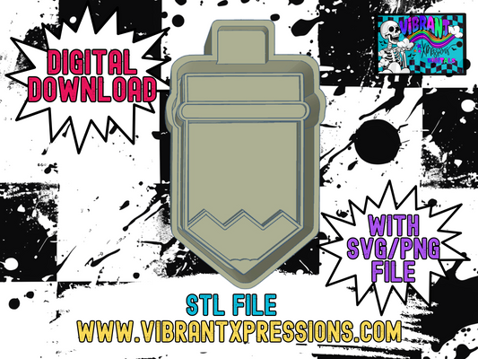 Fat Pencil w Cardstock Insert & SVG/PNG Mold Maker STL File