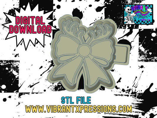 Reindeer Bow Mold Maker STL File