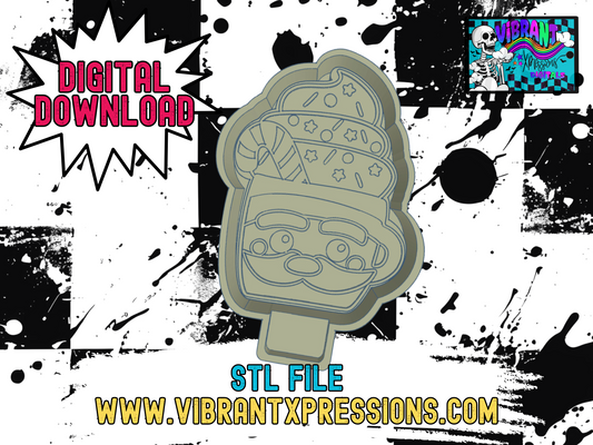 Santa Mug Mold Maker STL File