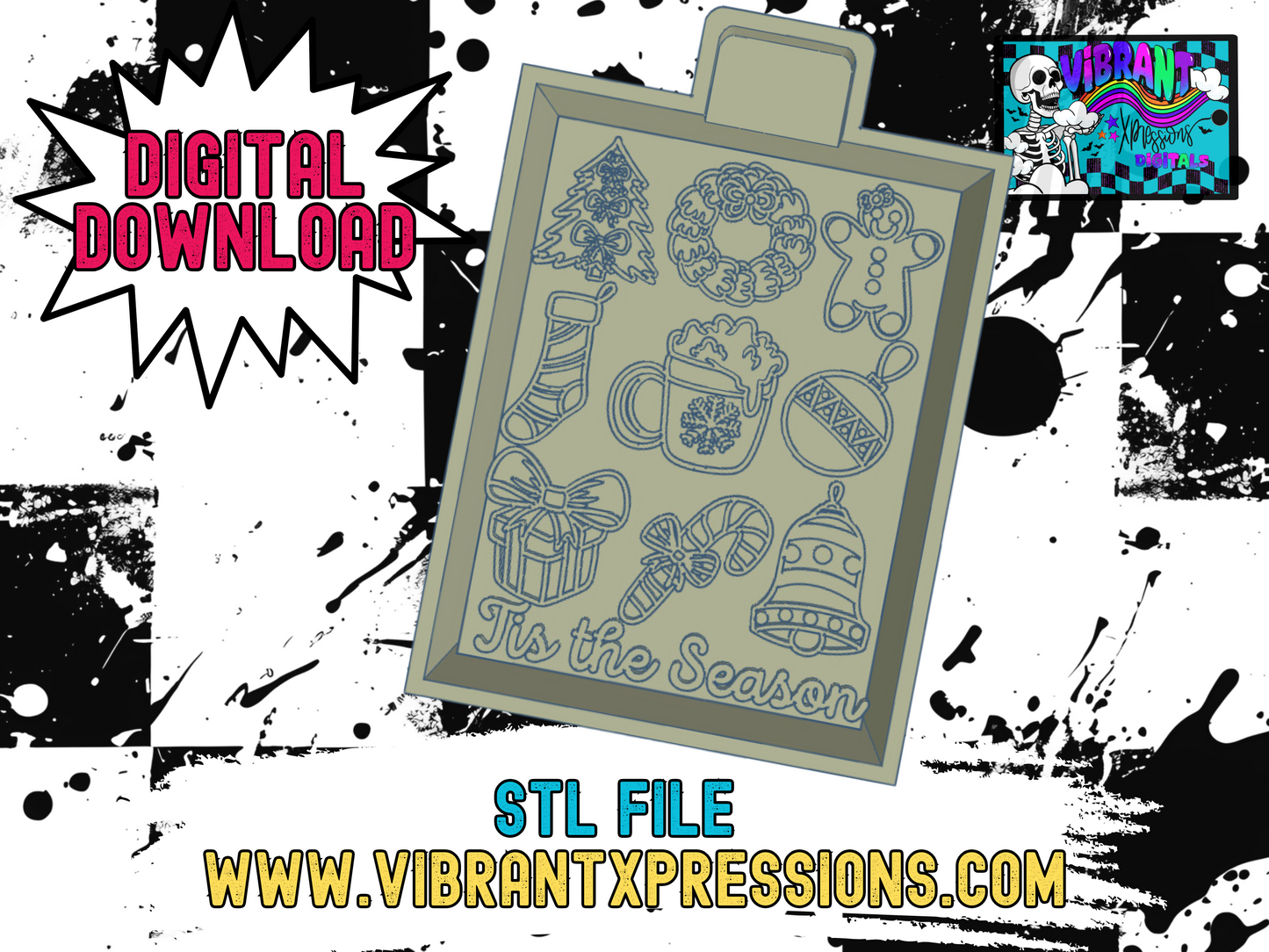 Tis the Season Coquette Mold Maker STL File