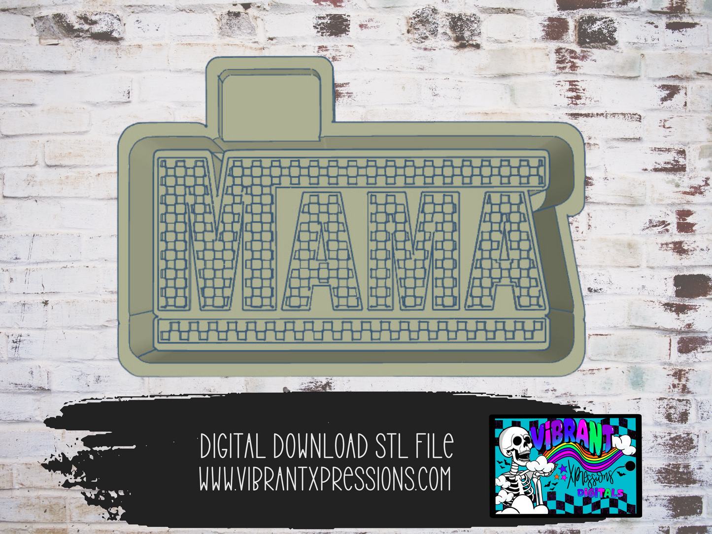 Checker Mama Vans Style Mold Maker STL File