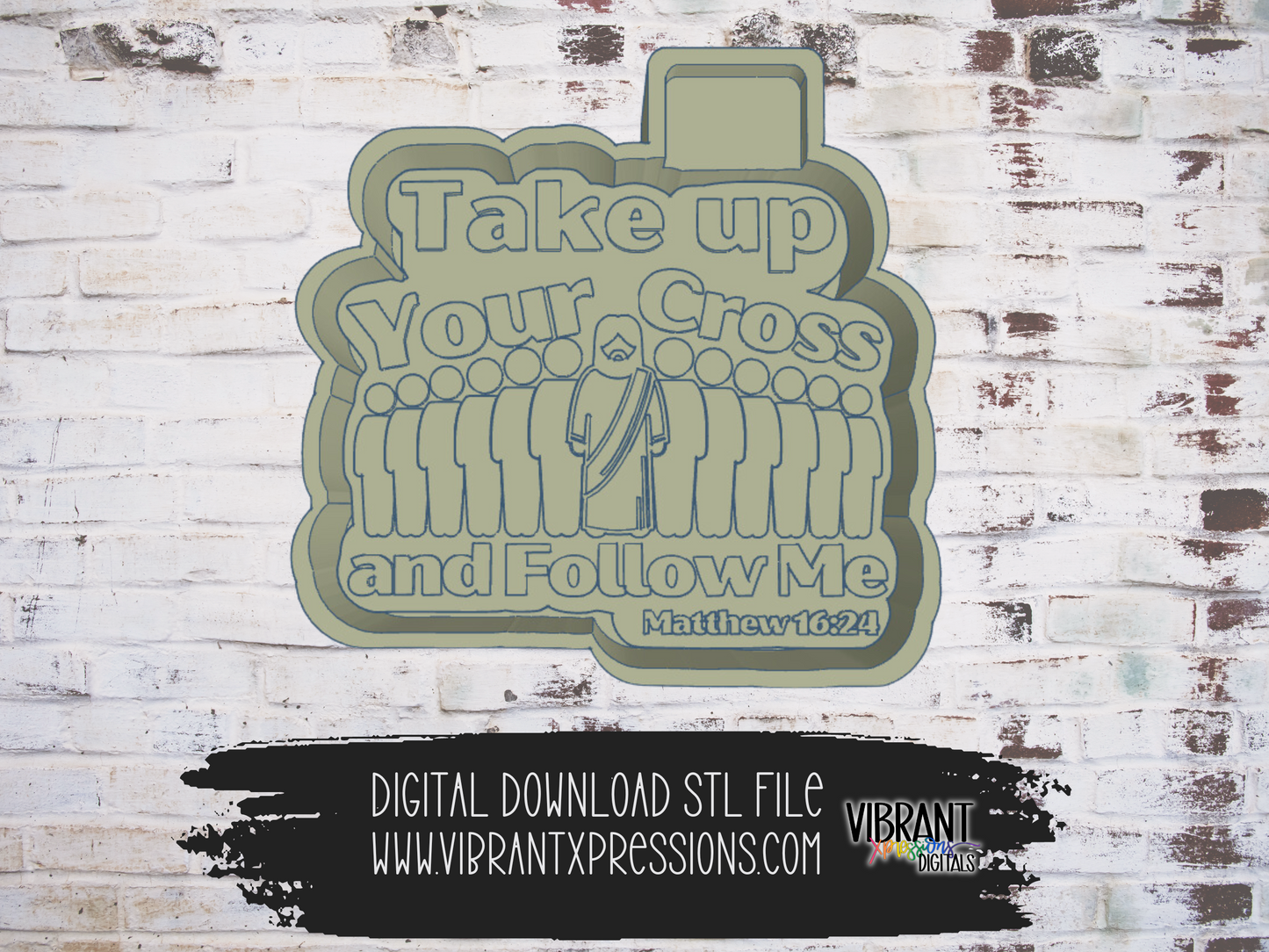 Take Up Your Cross Mold Maker STL File