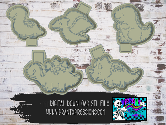 Dino Bundle Mold Maker STL File