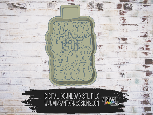 Checkered In My Dog Mom Era Mold Maker STL File