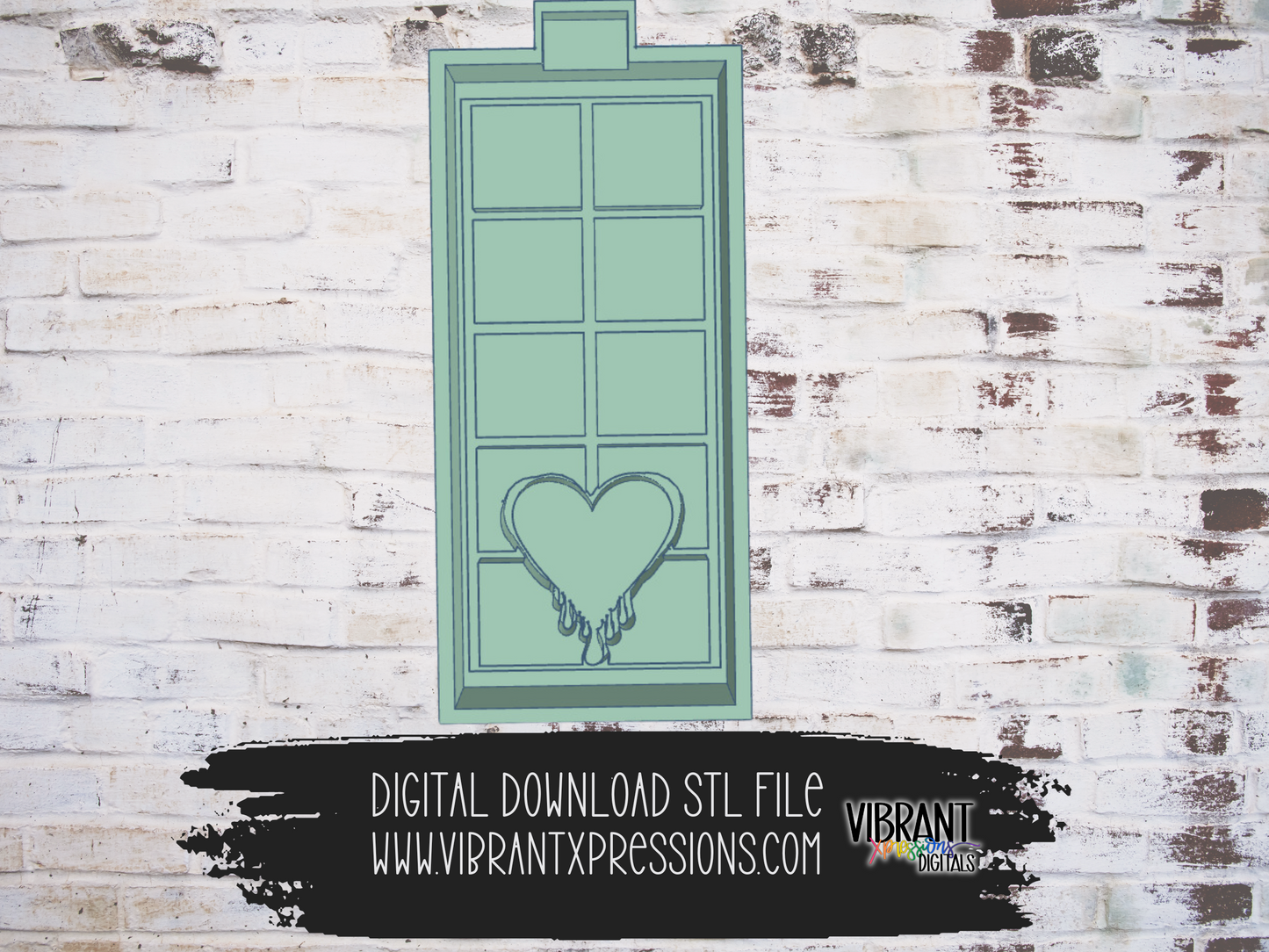 Dripping Heart Snap Bar Housing Mold Maker STL File