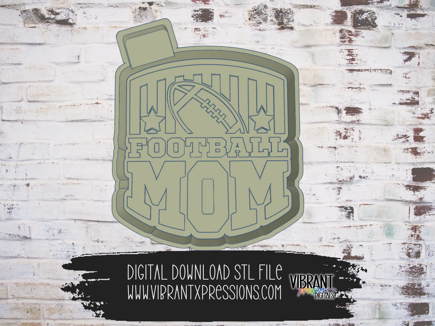 Football Mom Mold Maker STL File