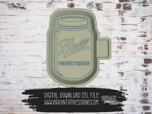 Canning Jar Mold Maker STL File