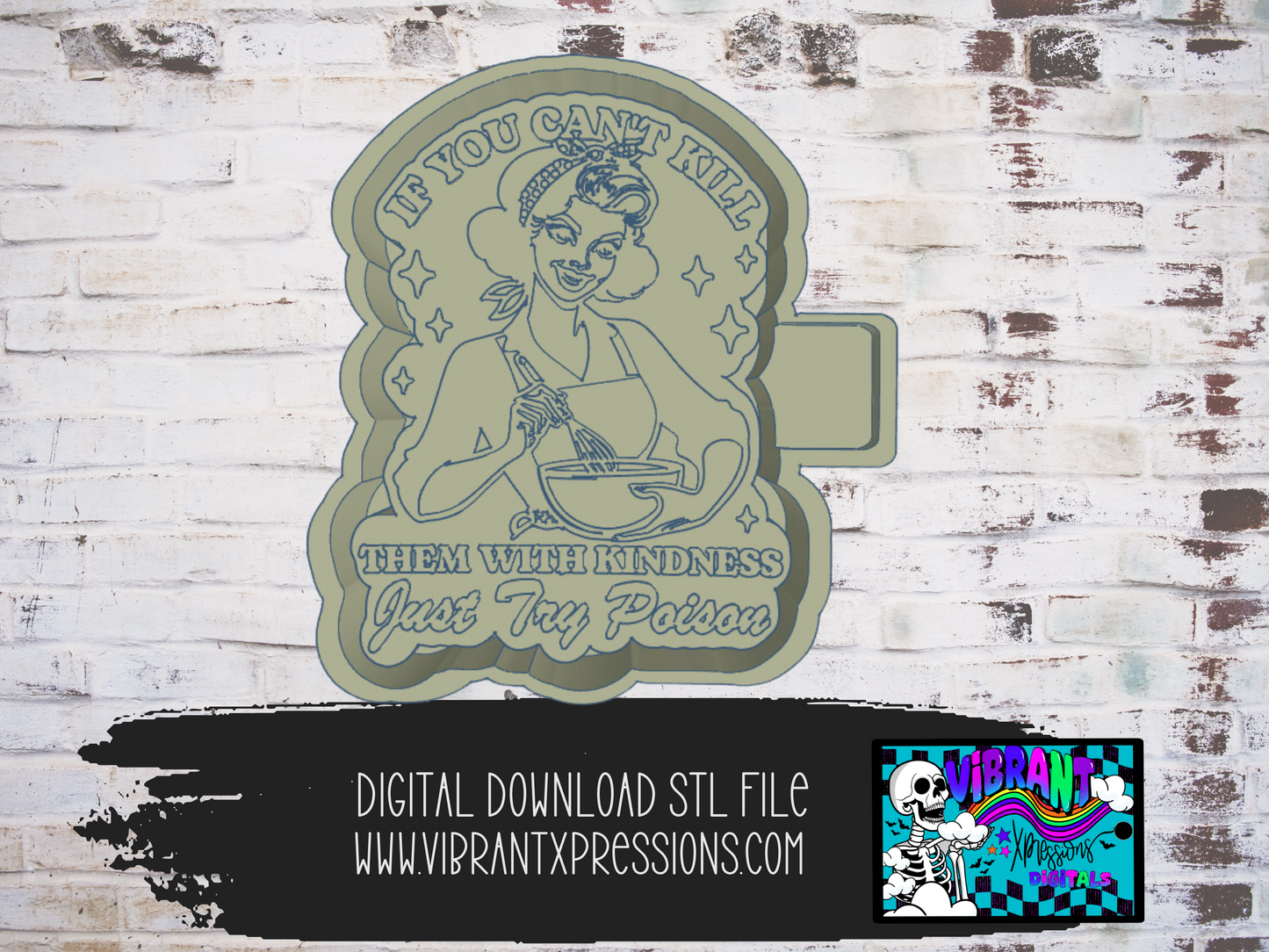 Just Try Poison Mold Maker STL File