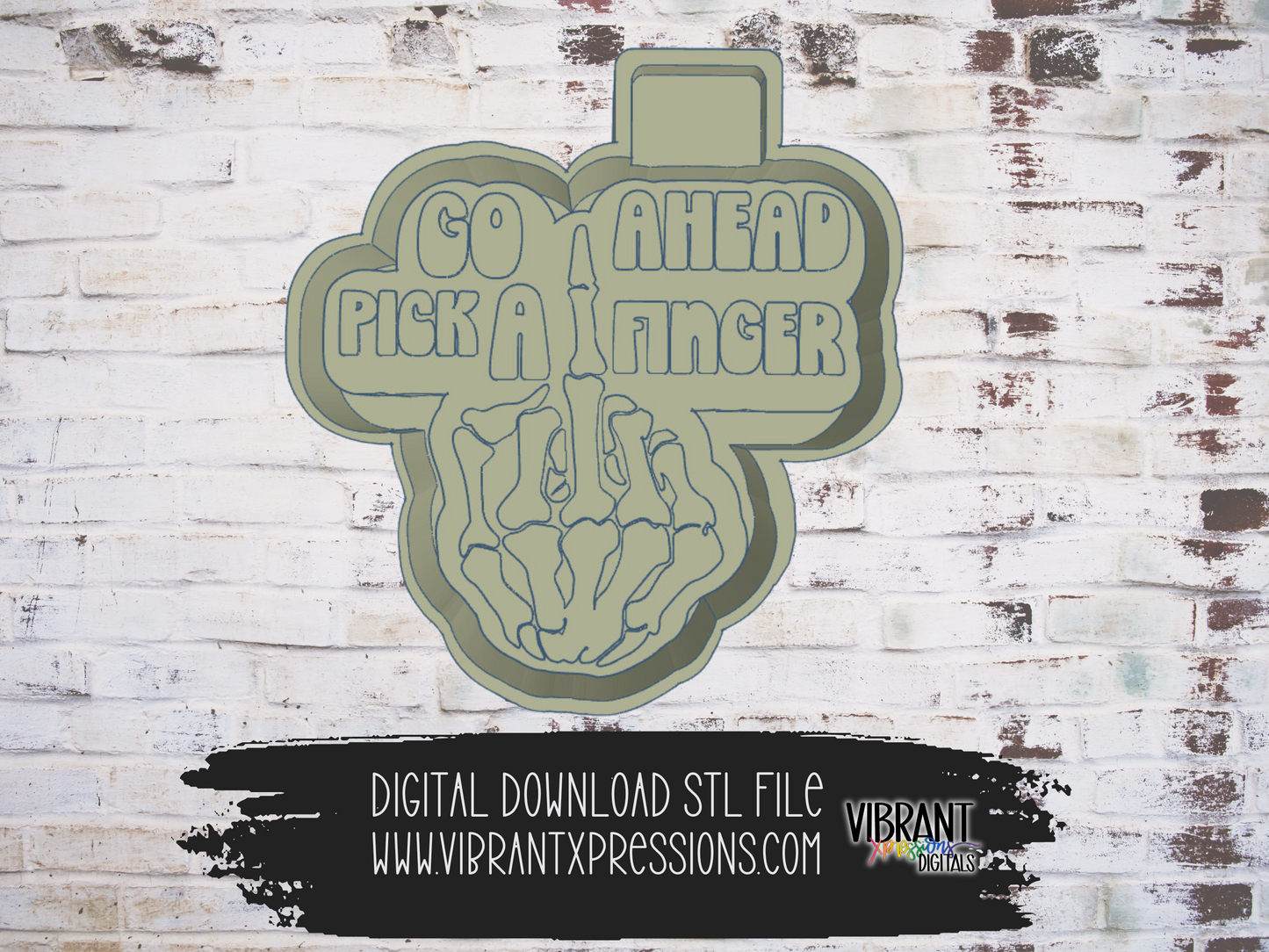 Pick a Finger Mold Maker STL File