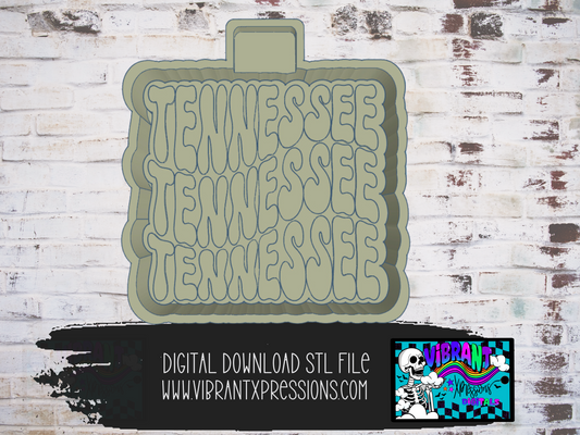 Wavy Tennessee Mold Maker STL File