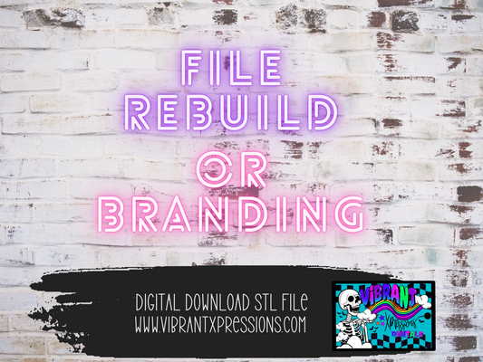 Rebuild File or Branding Housing Mold Maker STL File