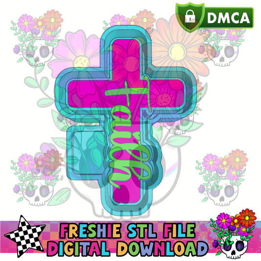 Faith Cross Mold Maker STL File