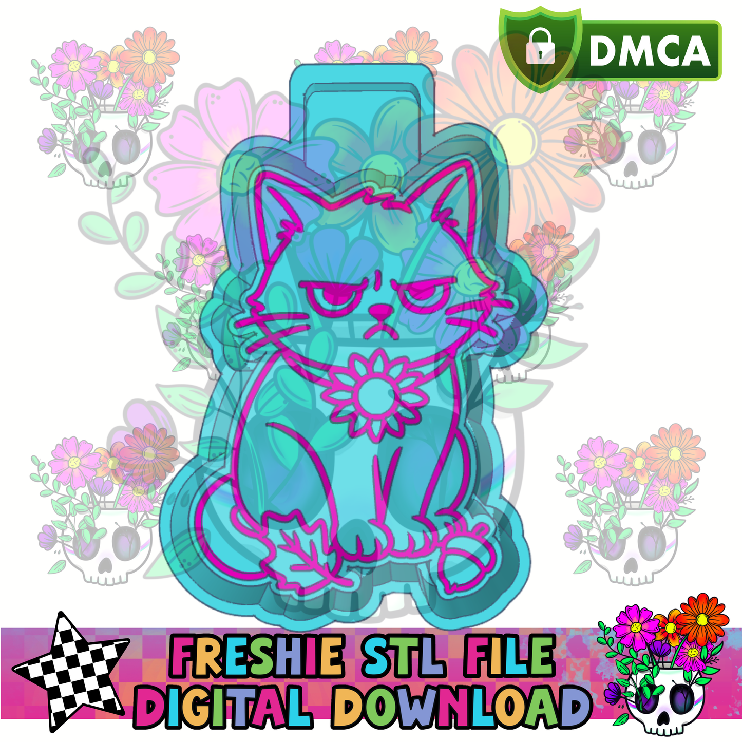 Fall Grumpy Cat Mold Maker STL File