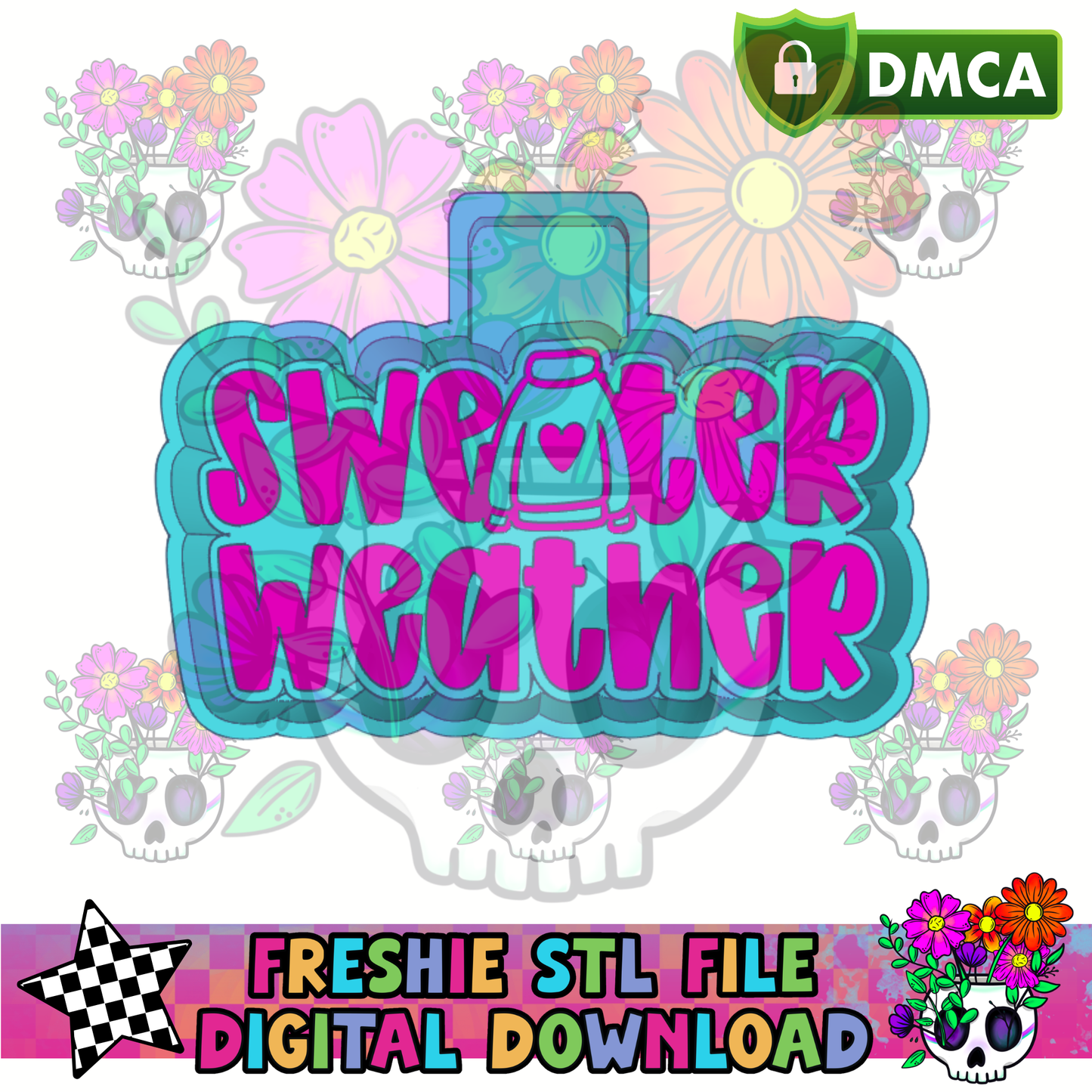 Fall Sweater Weather Mold Maker STL File