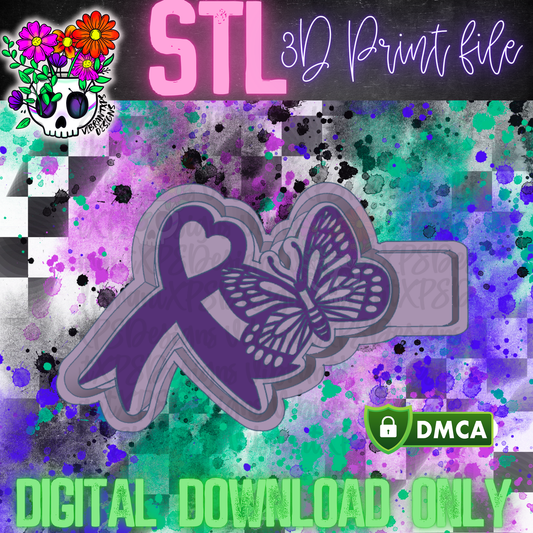 Fibro Awareness Mold Maker STL File