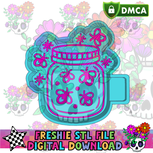 Fireflies Jar Mold Maker STL File