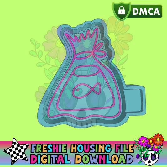 Fish in a Bag Mold Maker STL File
