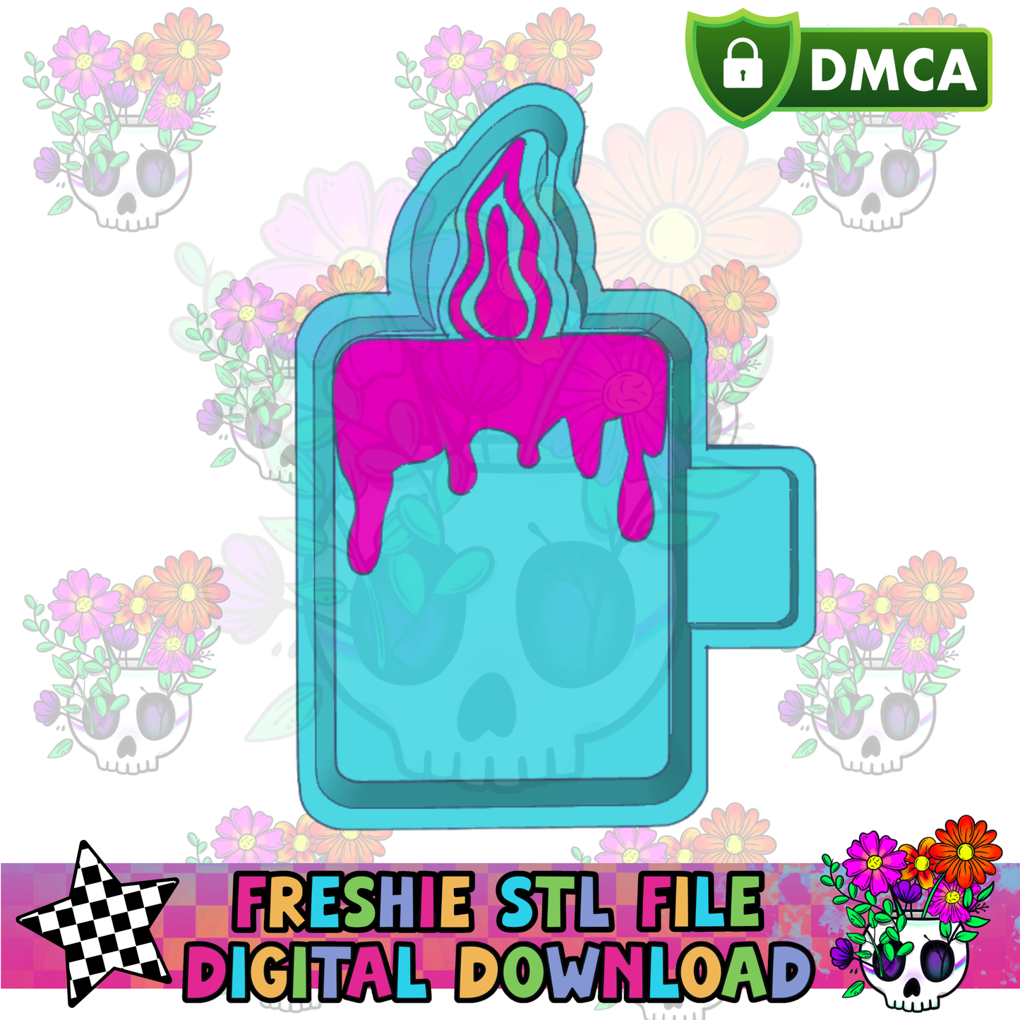 Flame Candle Mold Maker STL File