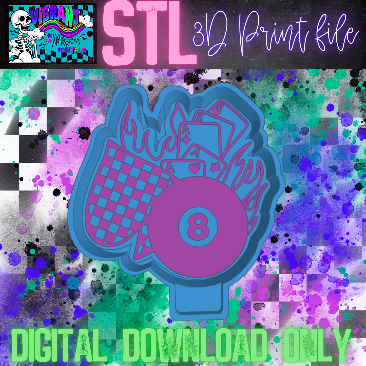 Luck on Fire Mold Maker STL File