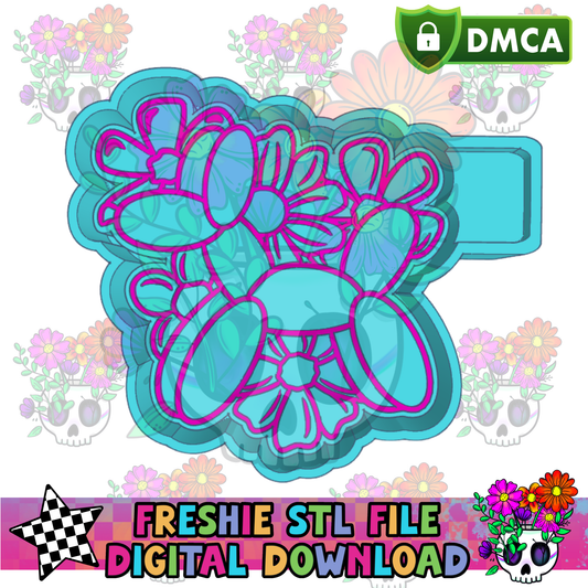 Floral Ballon Dog Mold Maker STL File