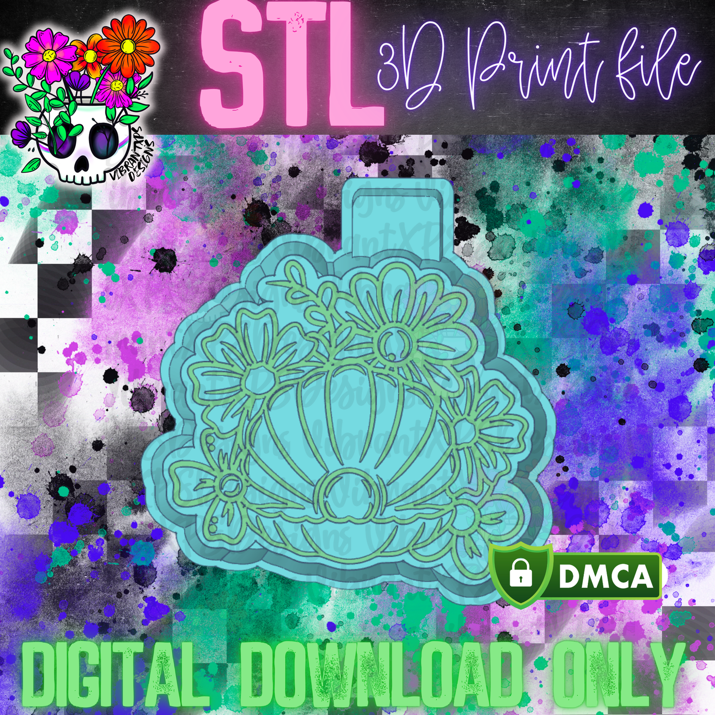 Floral Clam Mold Maker STL File