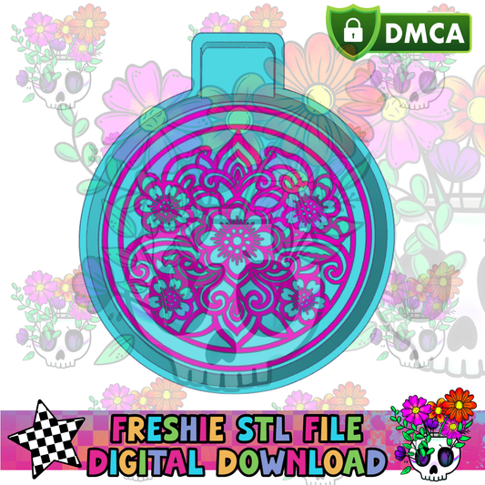 Floral Doilie Mold Maker STL File