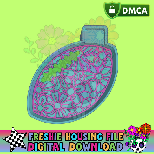 Floral Football Mold Maker STL File