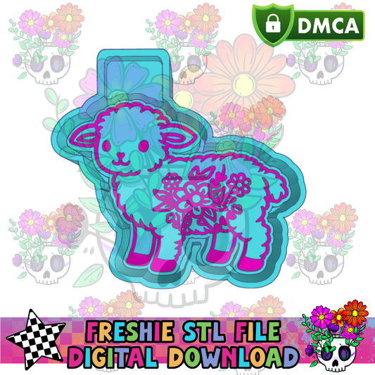 Floral Lamb Mold Maker STL File