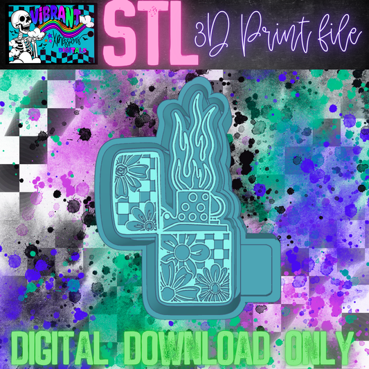 Floral Lighter Mold Maker STL File