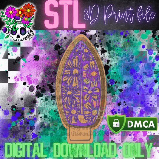 Floral Surf Mold Maker STL File